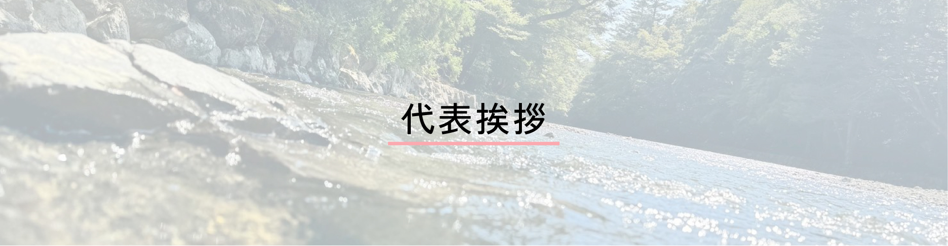 代表挨拶